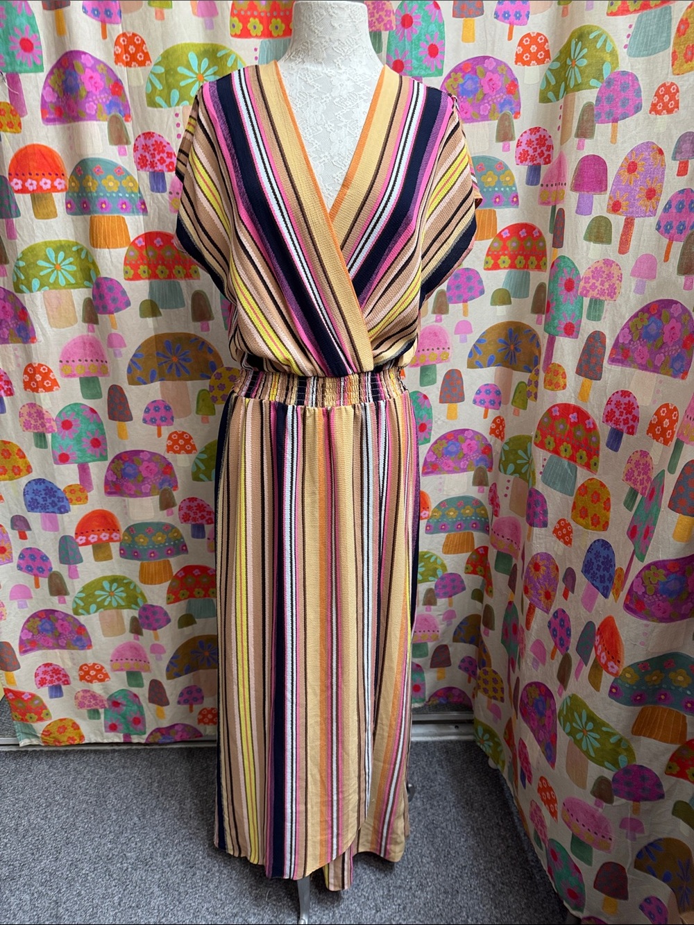 Beige by Eci Sleeveless Maxi Dress. PL